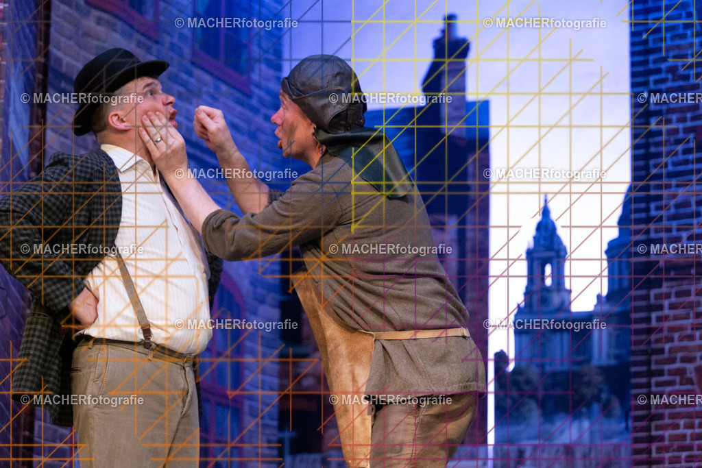 162_MFL-2025 | Portraitbilder von Regisseur; Darsteller; Techniker; Maske; Kostüme; Chor; Musiker; Bilderserie der Generalprobe und der Premierenvorstellung, Szenenbilder; Ausdrucksstudien; Bühnenüberblick; Bühnenkulissen; Pressefotos inkl. Redaktionsfoto Darstellergruppe.