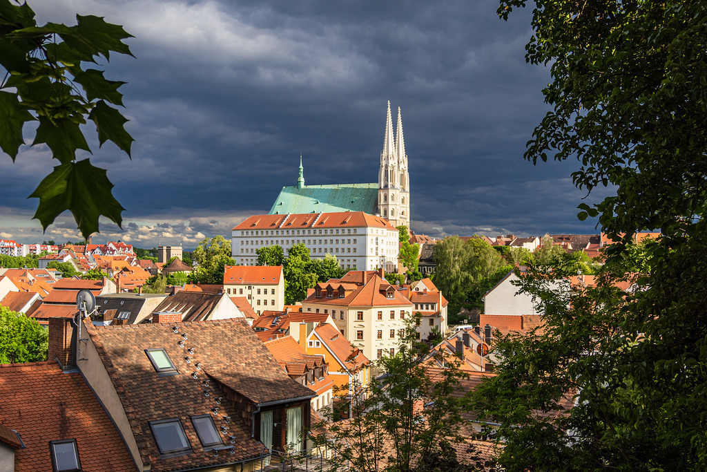Blick über die Stadt Görlitz auf die Peterskirche | Blick über die Stadt Görlitz auf die Peterskirche.