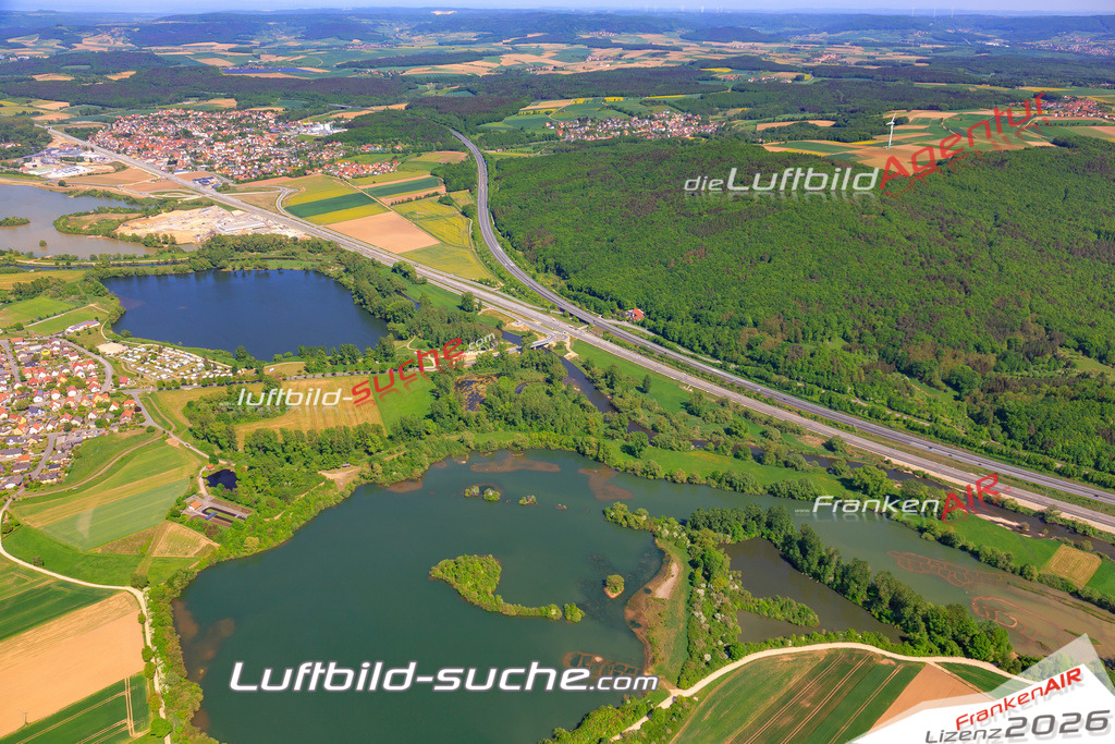 Das Luftbild der Stadt Breitenguessbach wurde 2018 vom Flugzeug heraus erstellt (keine Drohne) Aufnahmehöhe ca.400 Meter- hohe Auflösung für beste Druck-Qualität