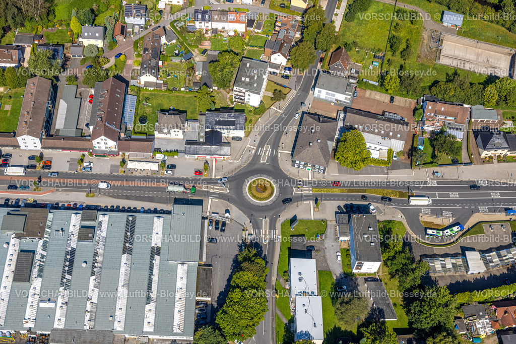 Gevelsberg240815628 | Luftbild, Kreisverkehr Hagener Straße und Vogelsanger Straße, Gevelsberg, Ruhrgebiet, Nordrhein-Westfalen, Deutschland