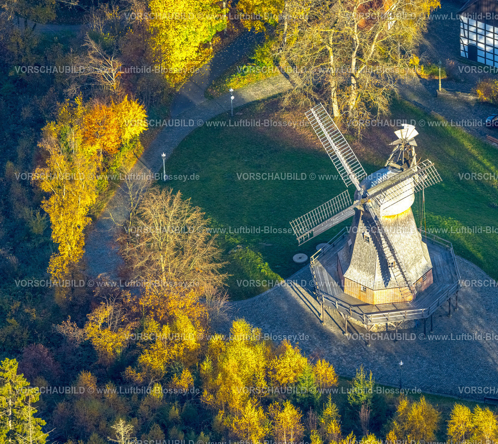 Hagen251103701 | Luftbild, Museum Getreidemühle im LWL-Freilichtmuseum-Dorf, herbstliche Bäume,  Eilpe, Hagen, Ruhrgebiet, Nordrhein-Westfalen, Deutschland