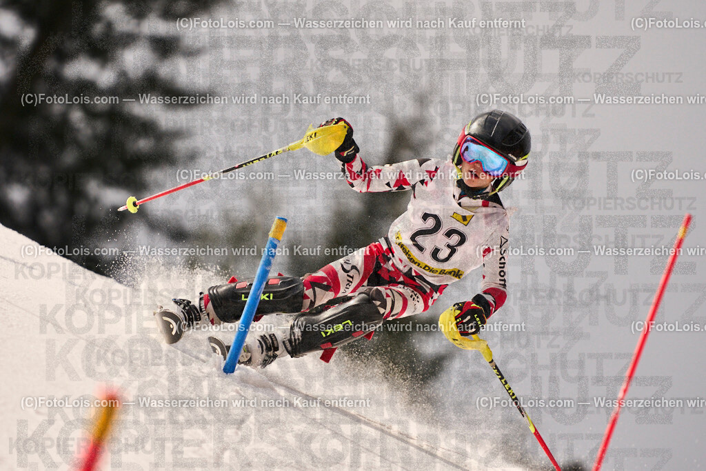 ALP3129_KinderCup-SL_STMK_Strallegg_Fuchs Tobias | Raiffeisen KINDERCUP Alpin, SLALOM auf der JogllandStreif in Strallegg am So 23. Februar 2025. Veranstaller: Steirischer Skiverband (5000). Skiunion Strallegg (5197).