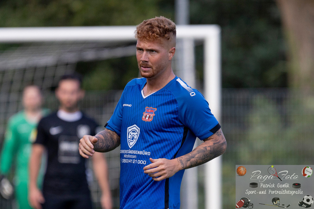 Hessenliga: Türk Gücü Friedberg - FC Eddersheim, 09.08.2024 | Noah Michel (Türk Gücü Friedberg #33), Freisteller, Portrait / Porträt, Türk Gücü Friedberg - FC Eddersheim, Friedberg, Städtischer Sportplatz, 9.8.2024 - Realisiert mit Pictrs.com