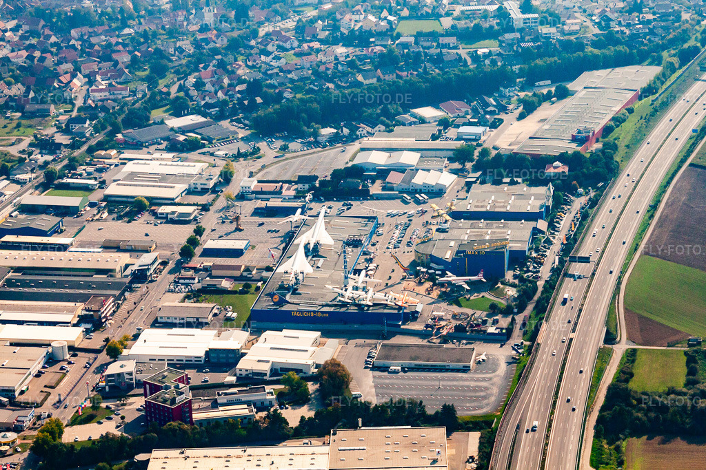 Luftbild: Technikmuseum im Ortsteil Steinsfurt in Sinsheim im Bundesland Baden-Württemberg in Deutschland. Foto: IMG_45572-1619.jpg vom 25.09.2011 durch Werner Riehm/FLY-FOTO.de
