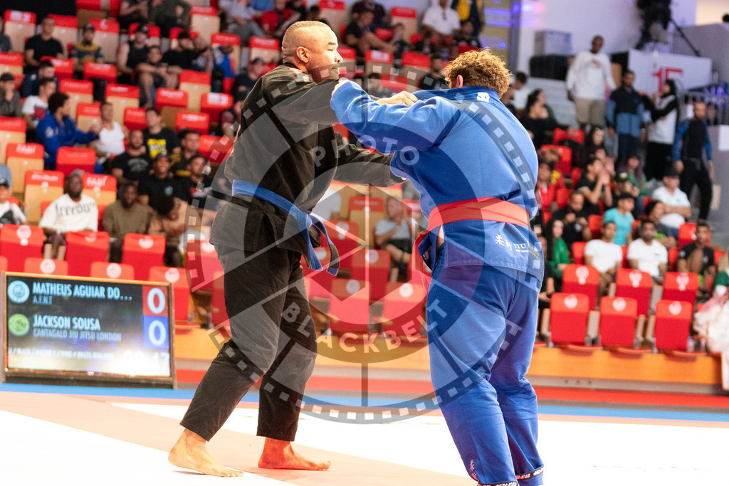20231106PBB1917 | Fighters compete during the AJP World Master Championship in the Mubadala Arena in Abu Dhabi, Arab United Emirates, on November 6, 2023.