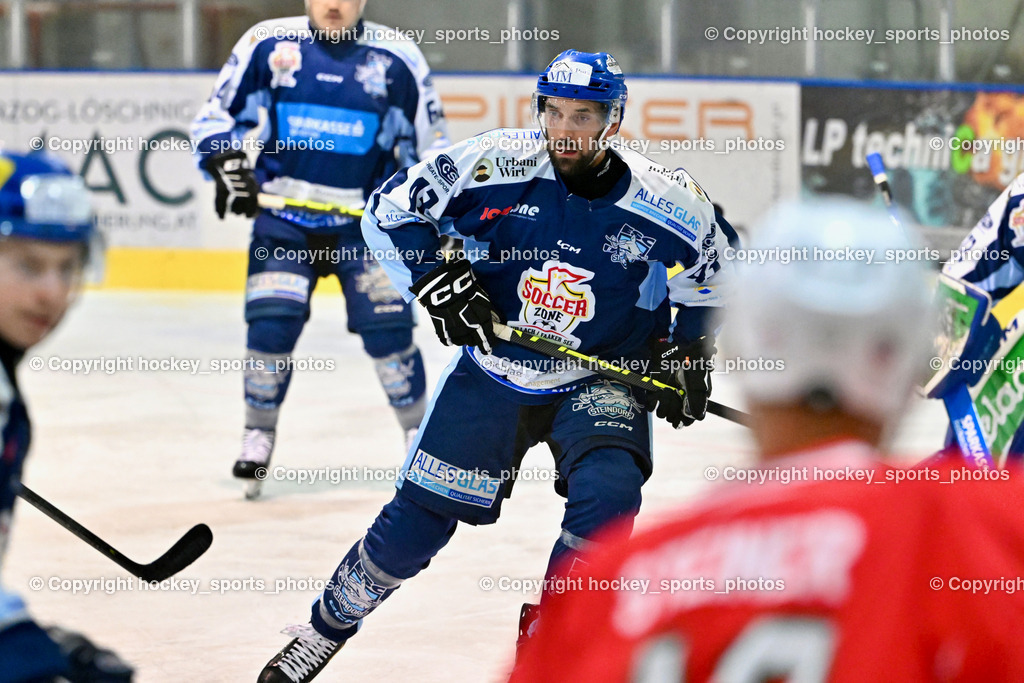 ESC Steindorf vs. ESV Ferlach | #43 Oraze Martin ESC Steindorf, ESC Steindorf vs. ESV Ferlach, ESC Steindorf vs. ESV Ferlach am 19.10.2024 in Steindorf (Ossiachersee Halle), Austria, (Photo by Bernd Stefan)