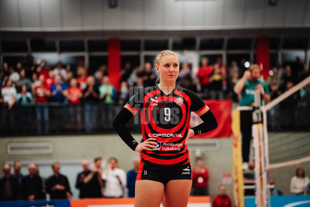Volleyball | Frauen | Saison 2025/2026 | Volleyball Bundesliga | ETV Hamburger Volksbank Volleys vs. Ladies in Black Aachen | 29.10.2025 | Luise Klein (#9, ETV Hamburger Volksbank Volleys)