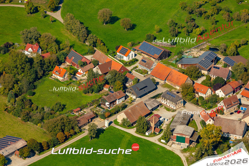 Schöne Luftaufnahme Wolpertsdorf Schwäbisch Hall - Die Luftaufnahme wurde 2025 vom Flugzeug heraus erstellt ( keine Drohne ) - Hochauflösende Luftaufnahme - für professionelle Ausdrucke geeignet. Die Geschenkidee !Mit Lizenz und Bildrechte bestellbar