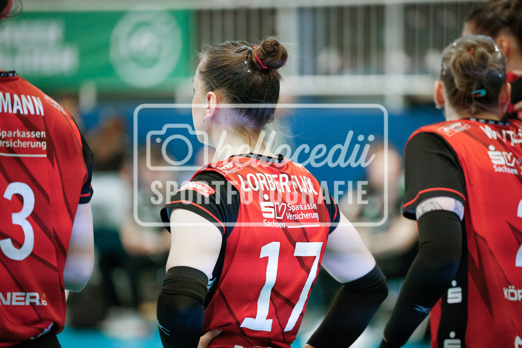 Volleyball I Frauen I Saison 2025-2026 I Bundesliga I Playoff-Viertelfinale 2 I USC Münster - Dresdner SC-116 | realhellocedii - Realisiert mit Pictrs.com