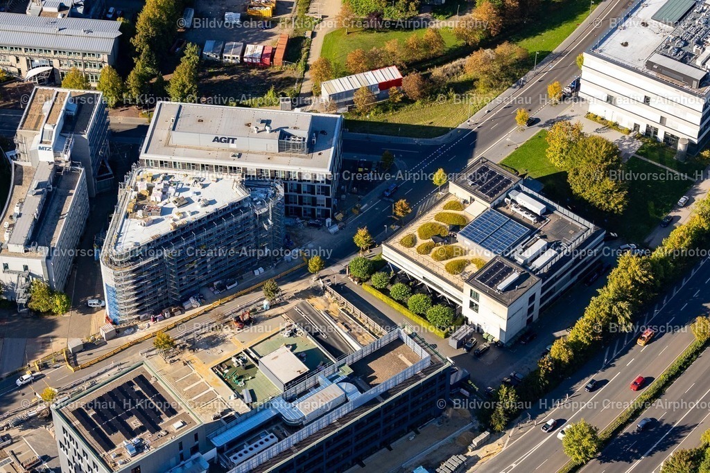Lufbilder Aachen-6227 | Baustelle zum Neubau " „AGIT Center for Advanced Technology ACAT” auf dem Campus Melaten " an der Forckenbeckstraße, Worringerweg in Aachen i - Realisiert mit Pictrs.com