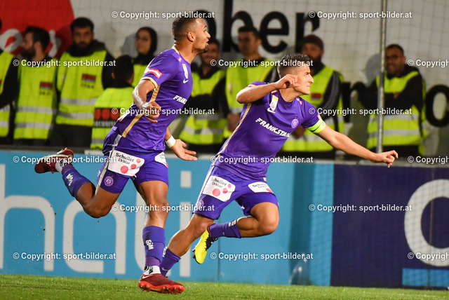 AUT, Admiral Bundesliga, LASK Linz vs FK Austria Wien | 23.10.2022, Raiffeisen Arena Pasching, AUT, Admiral Bundesliga, LASK Linz vs FK Austria Wien, im Bild Manfred Fischer (Austria Wien), Manuel Polster (Austria Wien)


// Admiral Bundesliga Match between LASK Linz and FK Austria Wien in Pasching, Austria on 2022/10/23
