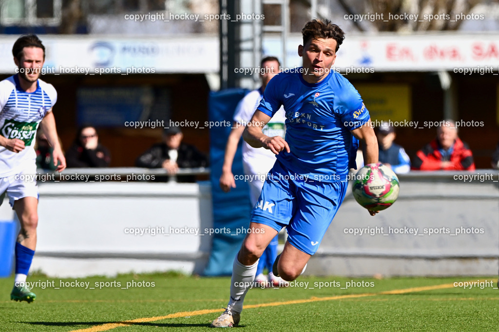 SAK vs. Dellach Gail | #24 Luka Gajic SAK, SAK vs. Dellach Gail, SAK vs. Dellach Gail am 22.03.2025 in Klagenfurt (Sportpark Welzenegg), Austria, (Photo by Bernd Stefan)