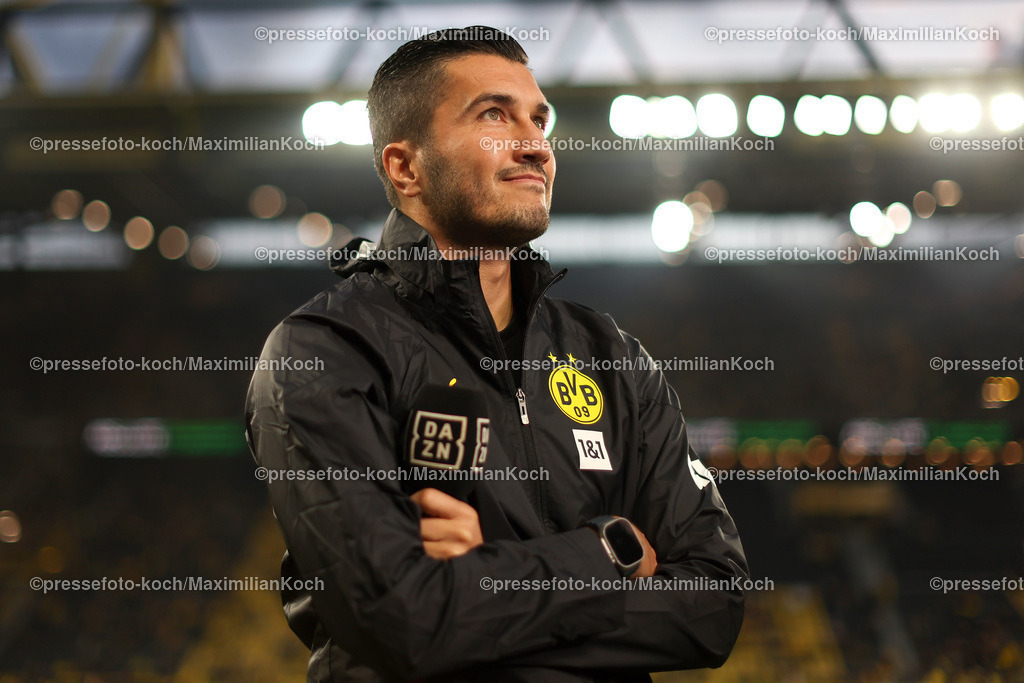 BVB13092402127 | 13.09.2024, 1. Fußball Bundesliga, Borussia Dortmund - 1. FC Heidenheim 1846, Signal Iduna Park, Saison 2024 2025: Trainer Nuri Sahin (Cheftrainer BVB)DFB regulations prohibit any use of photographs as image sequences and or quasi-video.