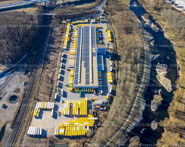 Hagen250302802 | Luftbild, DHL Freight GmbH, Dolomitstraße, Baugebiet für Industriepark, Lennetal, Hagen, Ruhrgebiet, Nordrhein-Westfalen, Deutschland