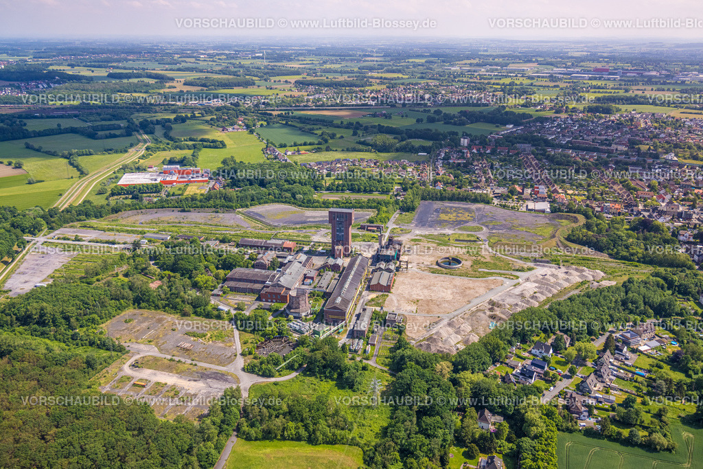 Hamm220504026 | Luftbild, Hammerkopfturm im Bergwerk Ost Zeche Heinrich Robert, CreativRevier in Wiescherhöfen, Herringen, Hamm, Ruhrgebiet, Nordrhein-Westfalen, Deutschland