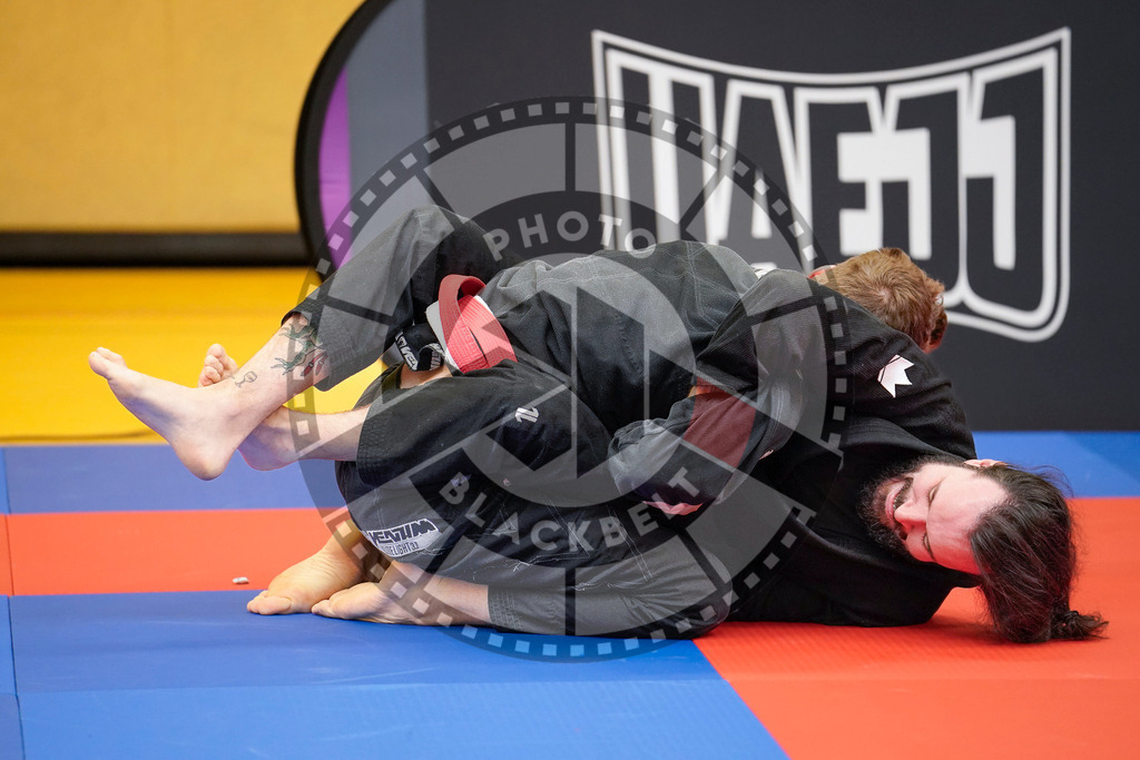 20240203PBB07550 | Fighters compete during the Brazilian Jiu-Jitsu Championship of the AJP Tour in Maintal by Frankfurt am Main, Germany, on February 2, 2024.