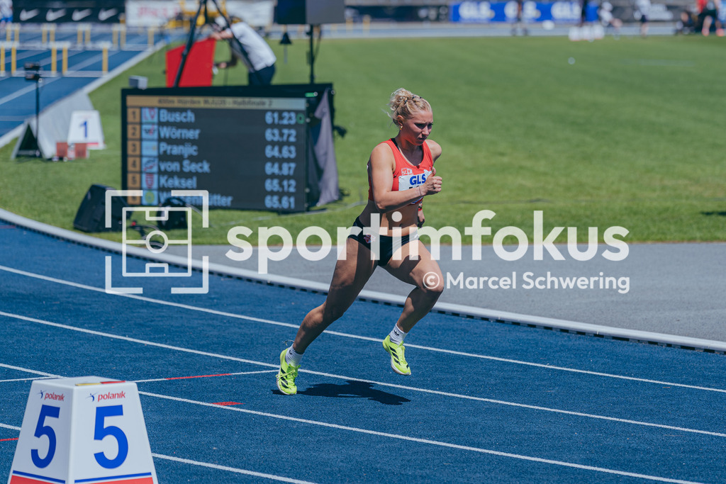 Deutsche Meisterschaften U20 / U16 2026 | Timea Mende, SC Potsdam e.V., 108, 400 Meter Hürden, Deutsche Meisterschaften der U20 &amp; U16 2026, Lohrheidestadion Bochum-Wattenscheid, 11.07.2026. Foto: Marcel Schwering / sportimfokus - Realisiert mit Pictrs.com