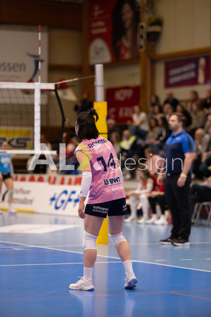Volleyball I Frauen I Saison 2025-2026 I Volleyball NLA | Women I 1/2 Finals I  VC Kanti Schaffhausen - Sm'Aesch Pfeffingen I 18.03.2026 | 14 Romina Schnyder (CH) (Sm'Aesch Pfeffingen) – Libera - Realisiert mit Pictrs.com