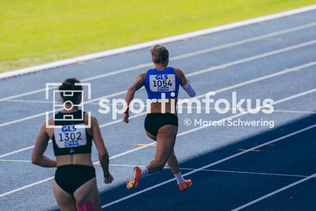 Deutsche Meisterschaften U20 / U16 2026 | Sophie Ritter, Werdener Turnerbund, 1054, 200-Meter-Lauf, Halbfinale, Deutsche Meisterschaften der U20 &amp; U16 2026, Lohrheidestadion Bochum-Wattenscheid, 12.07.2026. Foto: Marcel Schwering / sportimfokus - Realisiert mit Pictrs.com