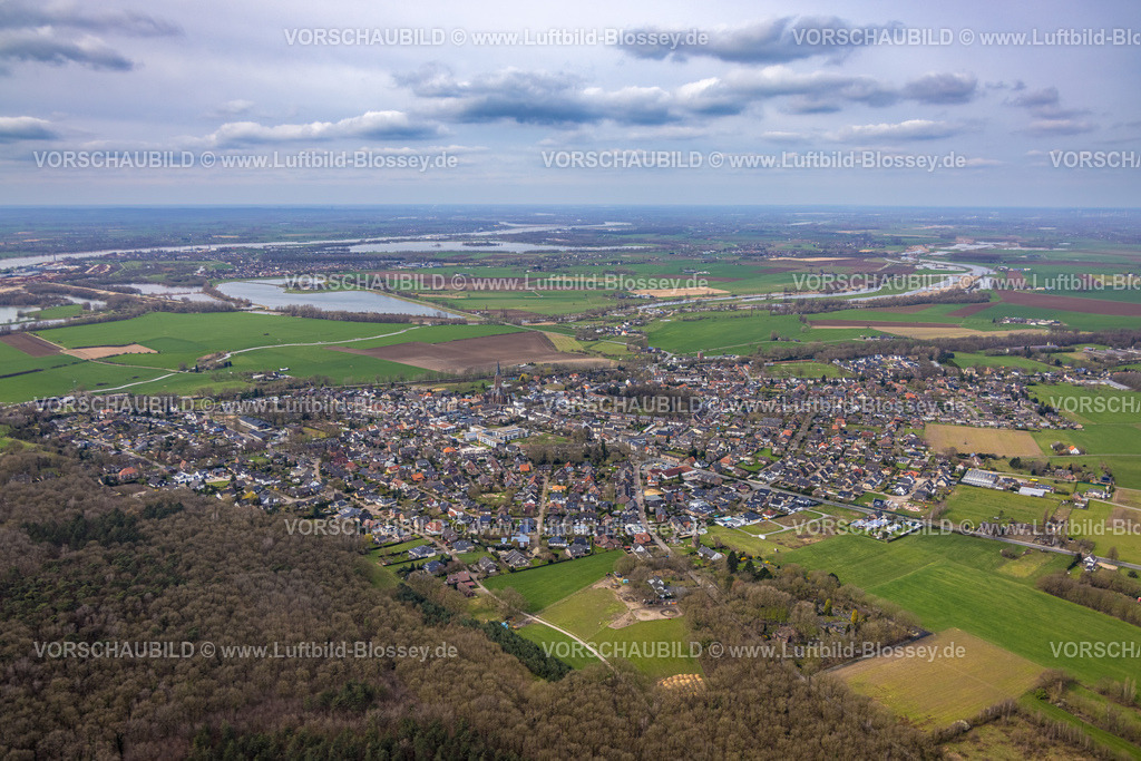 Emmerich230300457 | Luftbild, Ortsansicht Elten, Emmerich am Rhein, Niederrhein, Nordrhein-Westfalen, Deutschland