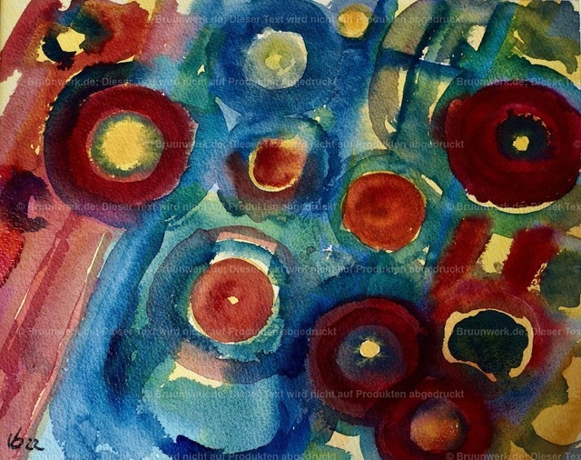 Oktober in Bensheim 2022 | Oktober in Auerbach  2022, Aquarell auf 600 g/qm Hahnemühle- Bütten, 34x27 cm - Realisiert mit Pictrs.com