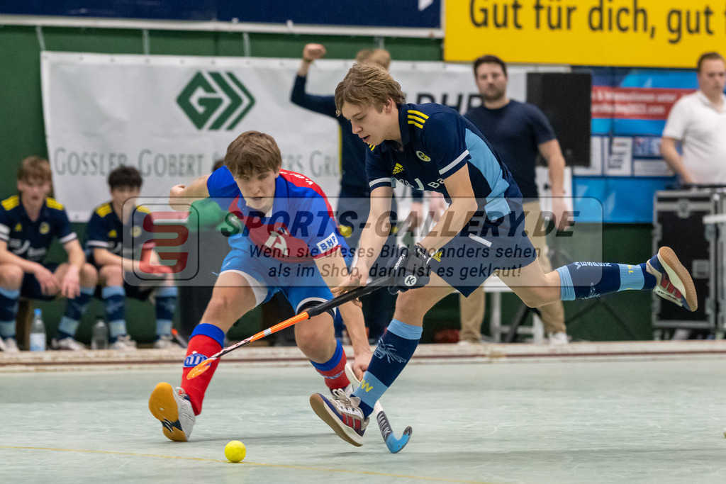 SFE_20230304_0069 | Deutsche Meisterschaft Männliche U16 Halle 2023 am 04.03.2023 in Köln (KTHC Stadion Rot-Weiss Köln Tennis and Hockey Club), Photo: Stephan Fehrmann 2022 (Sports-Gallery)