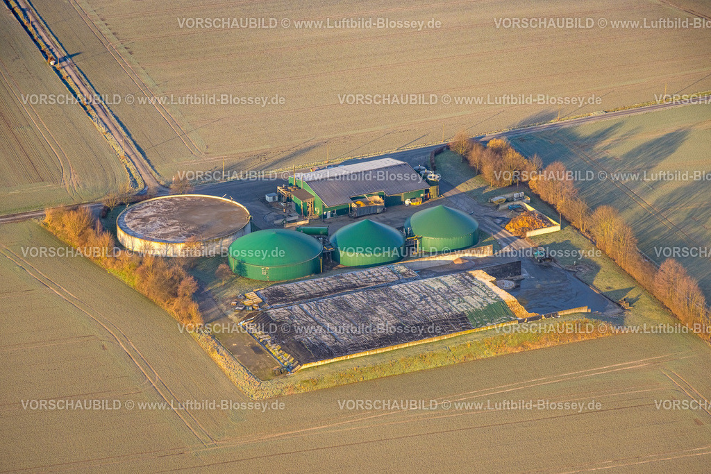 Hamm250200298Rhynern | Luftbild, Biogasanlage Wambeln, In der Kuhweide, Stadtbezirk Rhynern, Hamm, Ruhrgebiet, Nordrhein-Westfalen, Deutschland