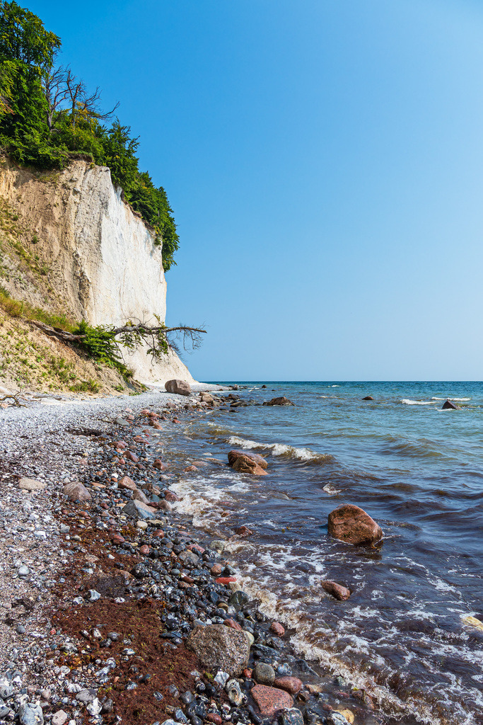 Kreidefelsen an der Küste der Ostsee auf der Insel Rügen | Kreidefelsen an der Küste der Ostsee auf der Insel Rügen.