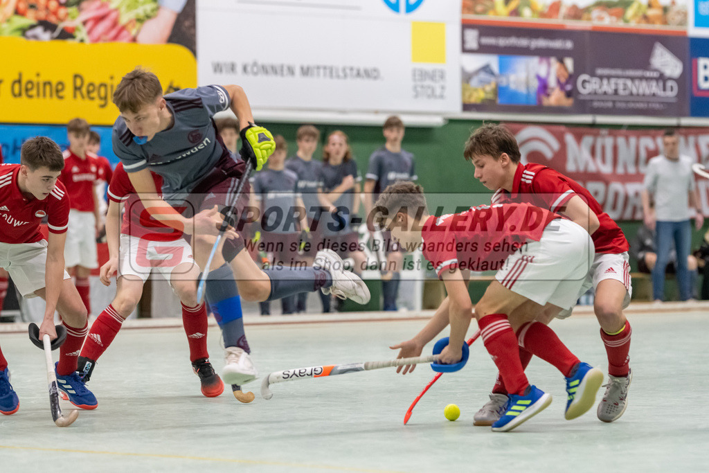 SFE_20230304_0030 | Deutsche Meisterschaft Männliche U16 Halle 2023 am 04.03.2023 in Köln (KTHC Stadion Rot-Weiss Köln Tennis and Hockey Club), Photo: Stephan Fehrmann 2022 (Sports-Gallery)