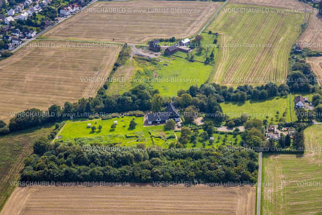 Holzwickede230901381 | Luftbild, Emscherquellhof Fachwerkhaus, Holzwickede, Ruhrgebiet, Nordrhein-Westfalen, Deutschland