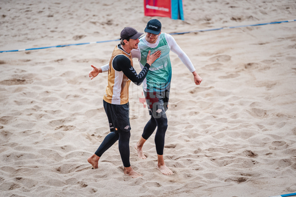 Beachvolleyball | Männer | Allianz German Beach Tour 2026 | Tourstop Düsseldorf | 17.05.2026 | v.l. Lukas Pfretzschner und Paul Henning