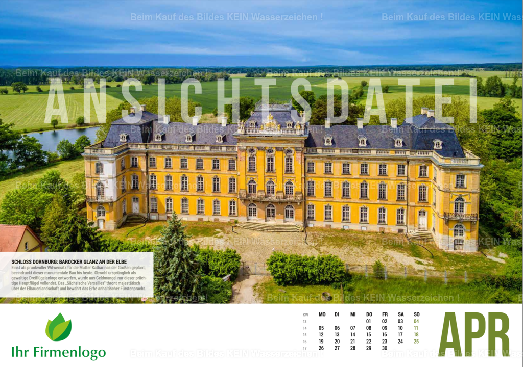 4_Sachsen-Anhalt_Luftbild_Kalender_2027_April | Sachsen-anhalts schönste Luftbildaufnahmen für Firmenkalender - Realisiert mit Pictrs.com