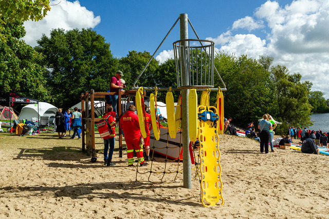 DLRG, Rettungssport, Beach- & Oceanevents, Landesmeisterschaften Freiwasser Rettungssport NRW 2025 14.09.2025 | Kalkar-Wissel, Deutschland - September, 14: Landesmeisterschaften Freiwasser Rettungssport NRW 2025 (Foto: Benedikt Lang (DLRG)) - Realisiert mit Pictrs.com