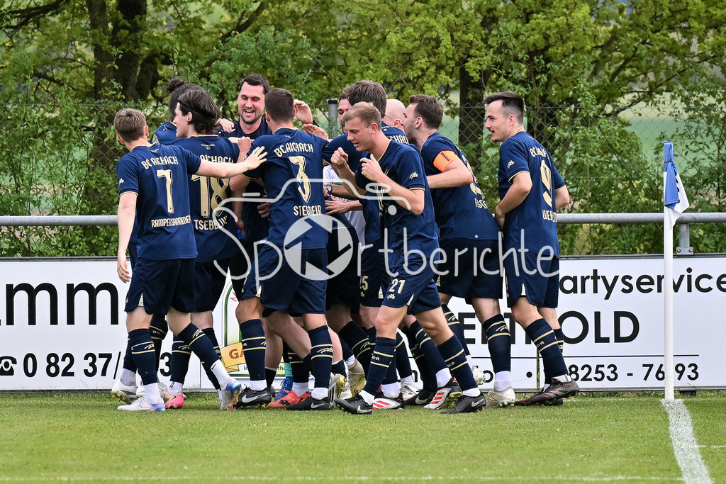 SSV Alsmoos-Petersdorf - BC Aichach | Jubel nach Treffer zum 0-1 durch BCA 27