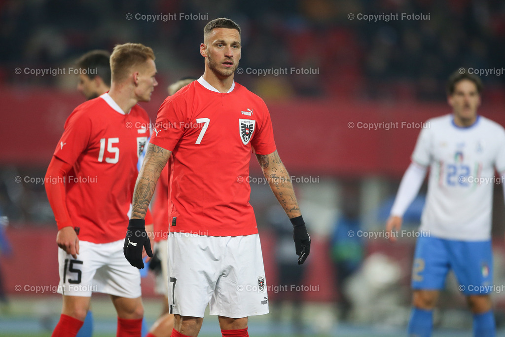 A_LUI_20221120_0029 | SPORT FUSSBALL TESTSPIEL  ÖSTERREICH VS ITALIEN
IM BILD: Marko Arnautovic (Österreich),


FOTO:FOTOLUI/UW