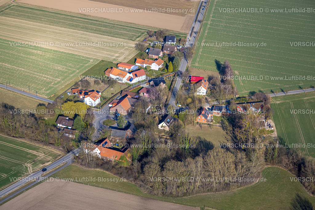 Soest250306235 | Luftbild, Wohnsiedlung Paradiese mit Kreisverkehr, Soest, Soester Börde, Nordrhein-Westfalen, Deutschland