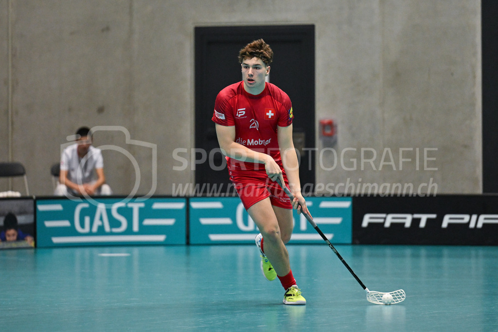 Switzerland B U19 vs Finland U19 - 2. February 2024 | Switzerland B U19 vs Finland U19
U19 Men International Matches in Switzerland
GoEasy Arena, Siggenthal Station
Switzerland forward #20 Jamie Martinjas.
Credit: Markus Aeschimann | <a href="https://www.markus-aeschimann.ch">Sportfotografie Markus Aeschimann</a> | <a href="https://www.instagram.com/sportfotografie.aeschimann">@sportfotografie.aeschimann</a> - Realisiert mit Pictrs.com
