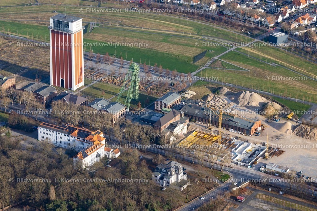 Luftbild Kamp-Lintfort-8352 | Luftbildfotografie Baustelle zum Neubau eines Seniorenzentrums " Belia " an der Straße Friedrich-Heinrich-Allee im Ortsteil Niersenbruch in Kamp-Lintfort - Realisiert mit Pictrs.com