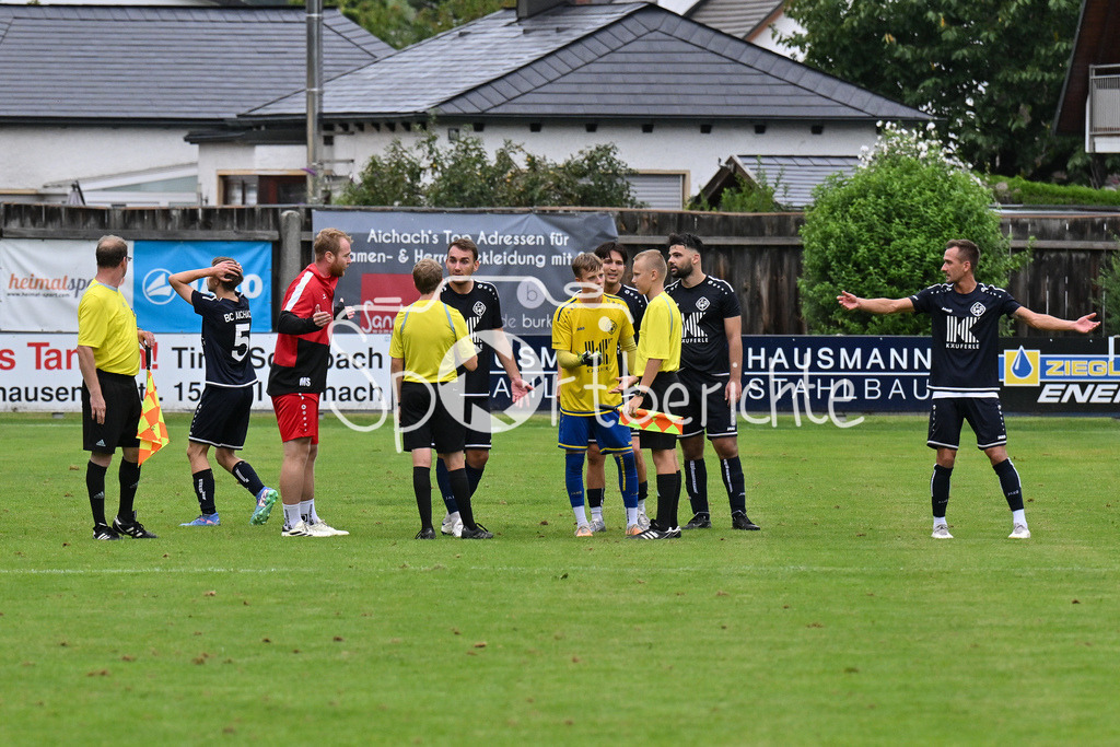 BC Aichach - FC Affing | Strittige Szene nach dem 2-2