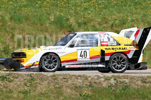 FIA European Hill Climb Championship – Rechberg 2026 | FIA European Hill Climb Championship at Rechberg, held from 24 to 26 April 2026 near Tulwitz, Styria, Austria. The image shows Nikolay ZLATKOV (AUT) Audi S1 Quattro Pikes Peak.