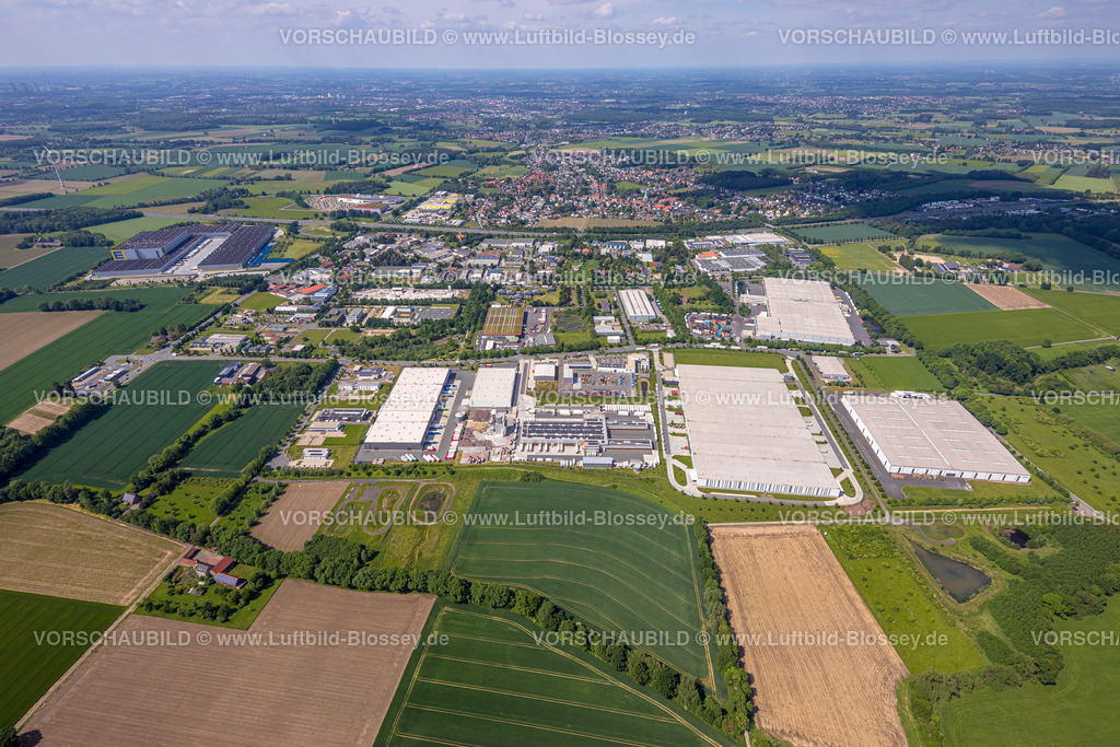 Hamm220504179 | Luftbild, Gewerbegebiet Rhynern Oberster Kamp und Oberallener Weg, Rhynern, Hamm, Ruhrgebiet, Nordrhein-Westfalen, Deutschland