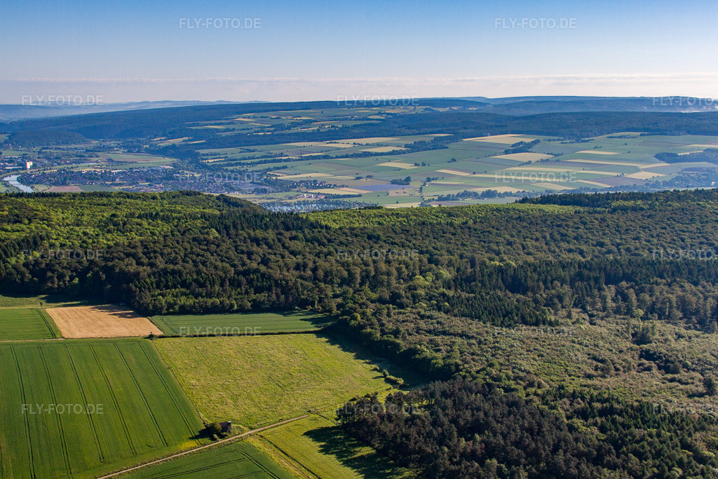 Luftbild: Felder am Wortberg im Ortsteil Haarbrück in Beverungen im Bundesland Nordrhein-Westfalen in Deutschland. Foto: IMG_65655.jpg vom 25.05.2014 durch Werner Riehm/FLY-FOTO.de