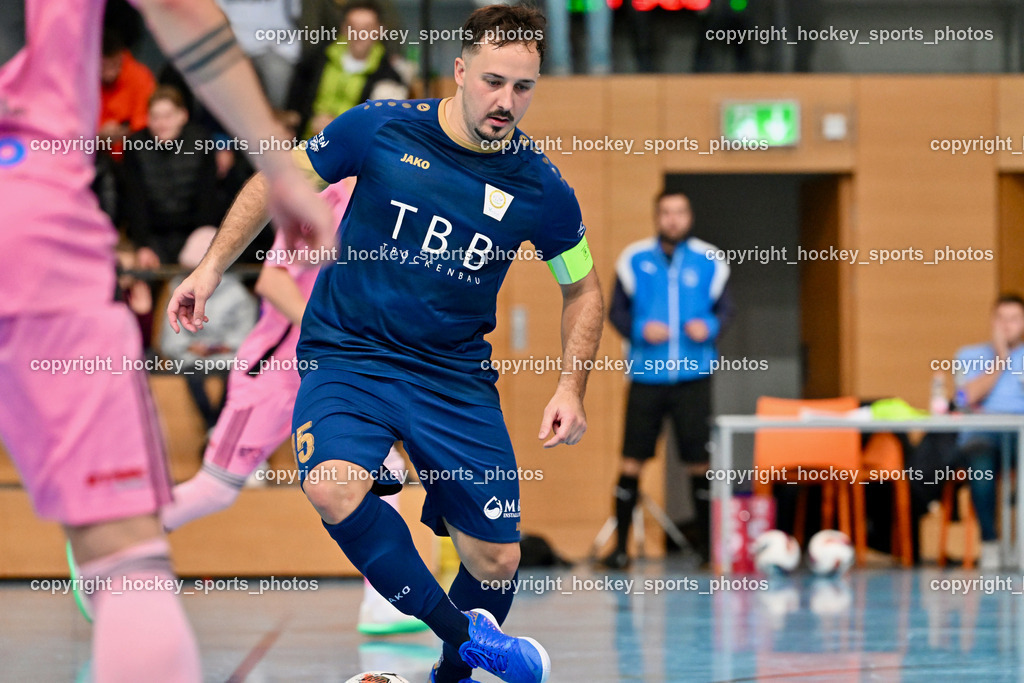 Carinthia Flamengo Futsal Club vs. Futsal Klagenfurt | #15 Vahid Muharemovic Futsal Klagenfurt, Carinthia Flamengo Futsal Club vs. Futsal Klagenfurt, Carinthia Flamengo Futsal Club vs. Futsal Klagenfurt am 01.12.2024 in Klagenfurt (Ballspielhalle Viktring), Austria, (Photo by Bernd Stefan)