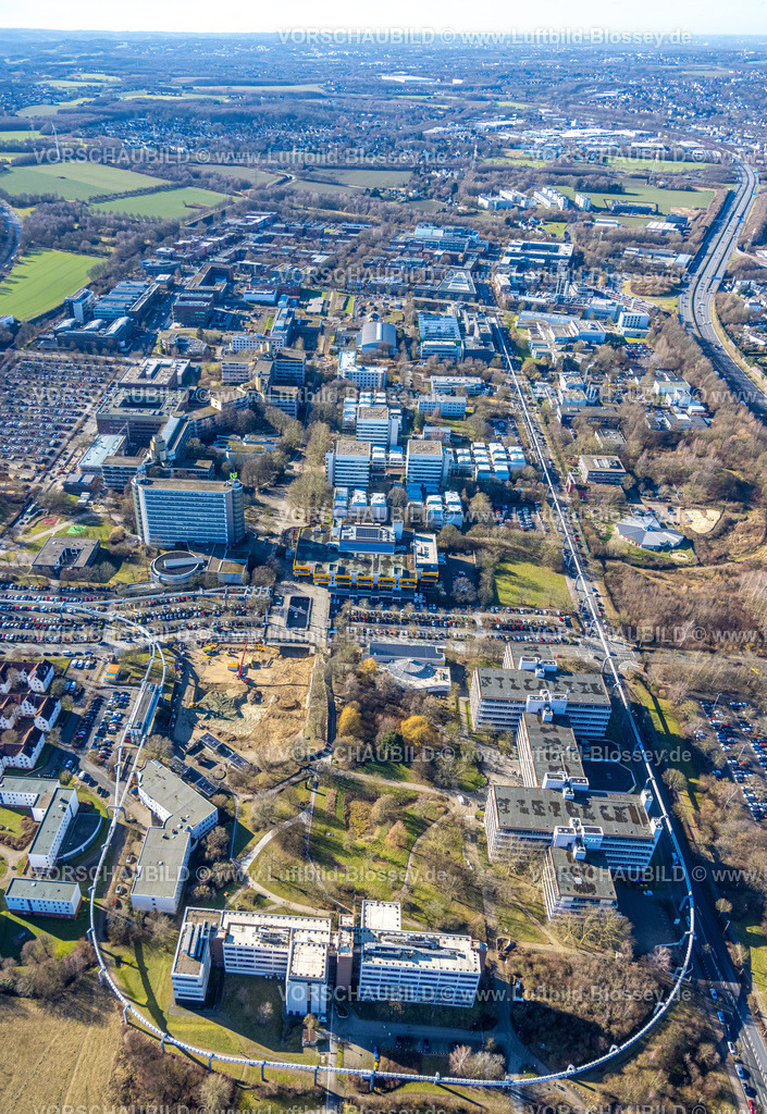 Dortmund260200288 | Luftbild, TU Technische Universität Dortmund TZDO Technologiezentrum Dortmund mit Hochbahn Schwebebahn Anlage, Gesamtübersicht, Eichlinghofen, Dortmund, Ruhrgebiet, Nordrhein-Westfalen, Deutschland
