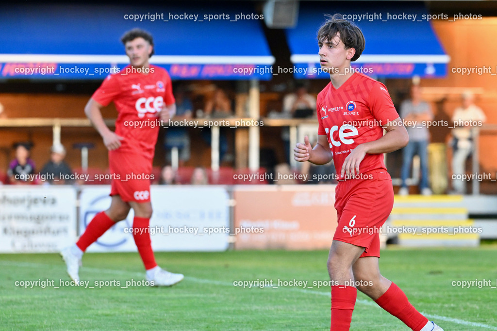 SAK vs. SC St. Veit | #6 Julian Hufnagl SC St. Veit, SAK vs. SC St. Veit, SAK vs. SC St. Veit am 19.09.2025 in Klagenfurt (Sportpark Welzenegg), Austria, (Photo by Bernd Stefan)