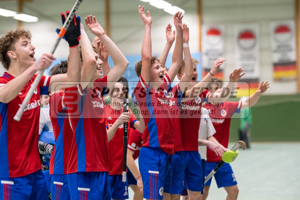 SFE_20230305_0085 | Deutsche Meisterschaft Männliche U16 Halle 2023 am 05.03.2023 in Köln (KTHC Stadion Rot-Weiss Köln Tennis and Hockey Club), Photo: Stephan Fehrmann 2022 (Sports-Gallery)