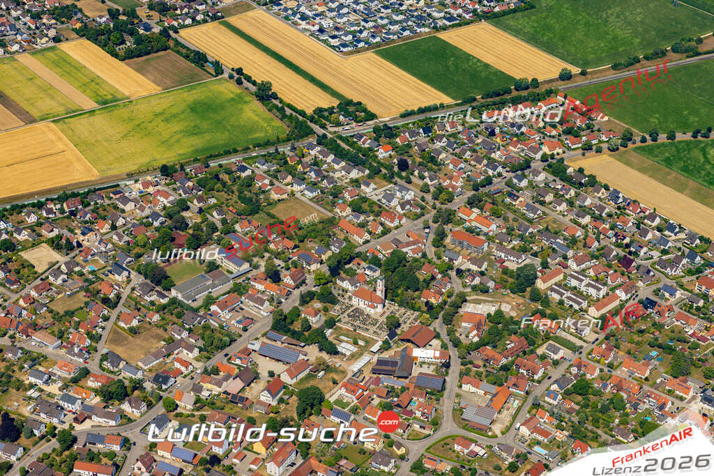 Die Luftaufnahme Herbertshofen - Meitingen wurde 2022 vom Flugzeug aus (keine Drohne) erstellt. Hohe Auflösung -für große Poster und Wandbilder geeignet - Garantiert!