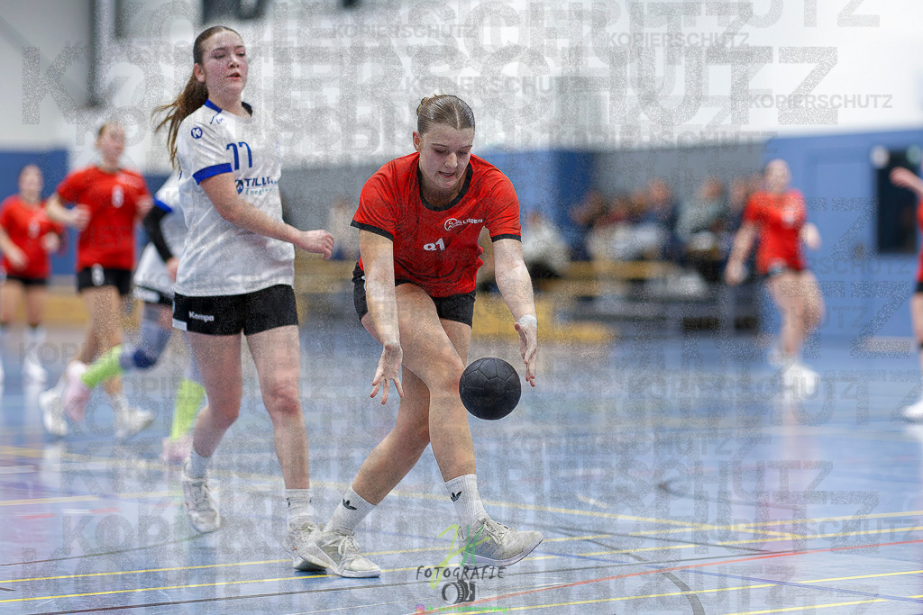 Frauen 2. Bezirksklasse; SG Rechtenbach - HSG Linden II | Frauen 2. Bezirksklasse; SG Rechtenbach - HSG Linden II am 16.11.2025 in Rechtenbach (Sporthalle Rechtenbach)Photo © 2025 - Jörg Heinrich - Realisiert mit Pictrs.com