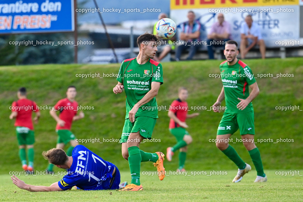 FC Gmünd vs. Union Matrei 19.8.2023 | #11 Oliver Josef Steiner, #18 Dominik Markus Oberwinkler, #16 Daniel Vasiljevic