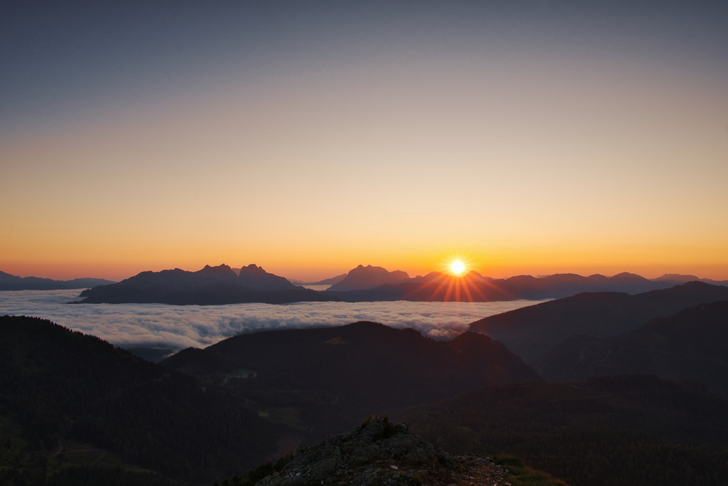 Sonnenaufgang über dem Paltental | walter-wagner-fotografie